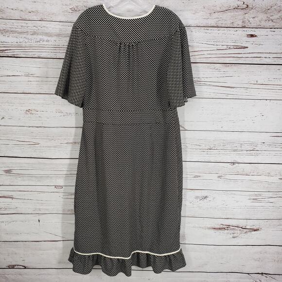 Who What Wear Polka Dot Ruffle Cap Sleeve Wrap Dress Size XL - Picture 12 of 12
